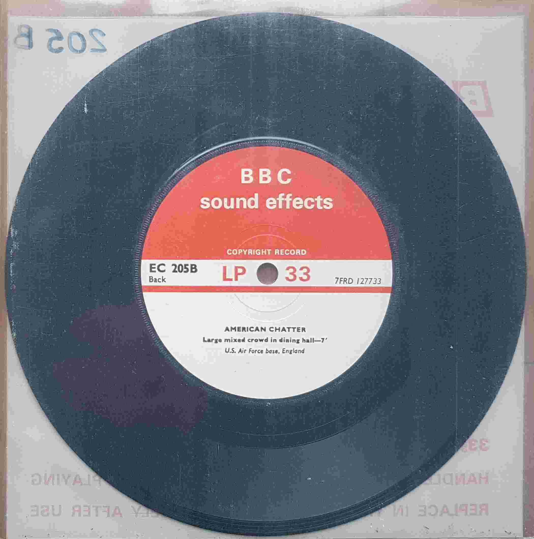 Picture of EC 205B American chatter by artist Not registered from the BBC records and Tapes library